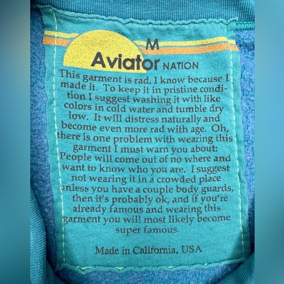 Aviator Nation Bolt Crew Sweatshirt and Bolt Sweatpants - Picture 4 of 17